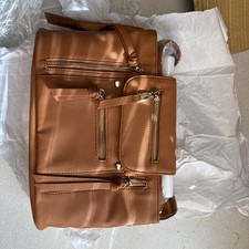 Brown Faux Vegan Leather