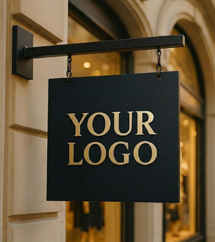 Storefront hanging sign - storefront,