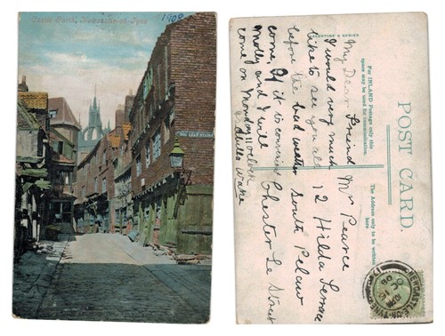 Vintage postcard castle - -,