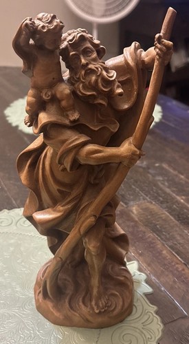 German carved christopher - carved,