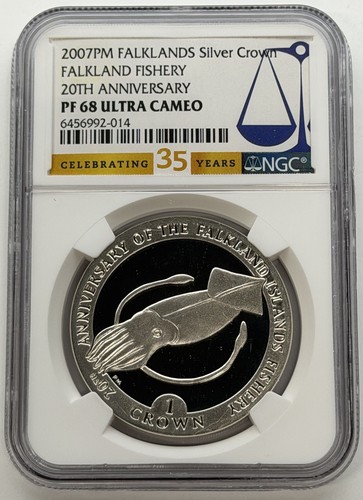 2007 falklands silver - falklands, crown