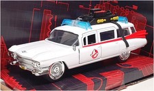 Jada Appx 1/32 Scale 99748 - ECTO-1 Cadillac Ambulance Ghostbusters - White
