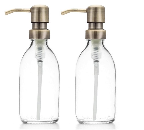 Clear glass soap - glass,