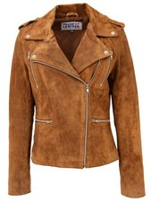Womens real suede - biker, jacket