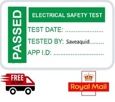 100 Pat Test Labels Portable
