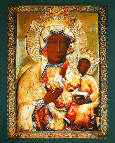 Black madonna with - madonna, child