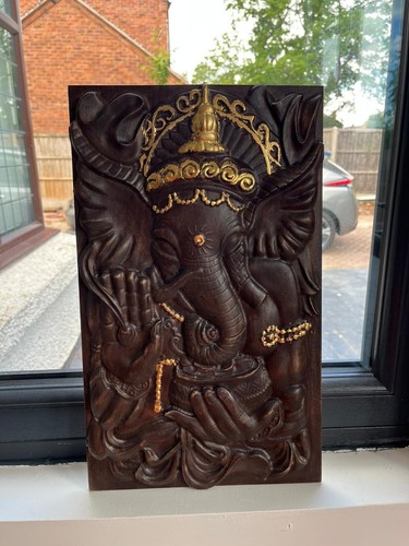 Customised ganesh wooden - customised,