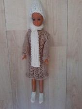 hand knitted barbie doll