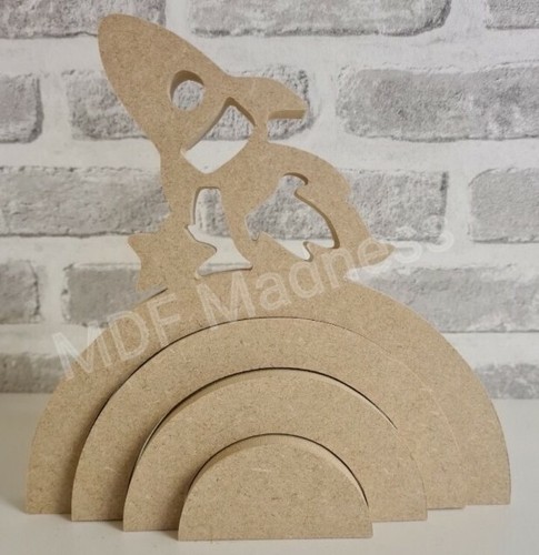 Mdf craft shape wooden 3d - craft,