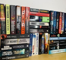 Crime Fiction Thriller Book Bundle Suspense Mystery Mixed Novel Lot 5/10/15/25