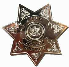Zombie Apoc TV Show The Walking Dead King County Sheriff Badge Costume Accessory