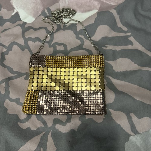 Gold chain mail evening - gold, party