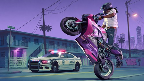 Motorbike police car gaming - motorbike,