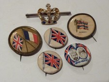 Vintage Pin Badges x 6 WWI