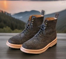 Grenson Fred  in Brown Suede -