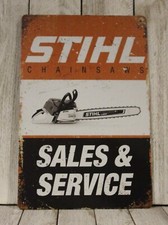 Stihl Chainsaws Tin Metal
