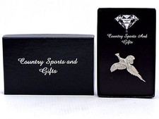 Pheasant Flying Pewter Badge