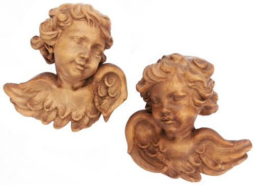 Pair vintage hand - pair, wood
