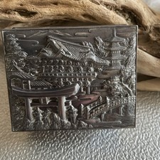 Antique Japanese Silver Tone