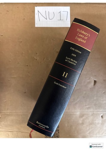 Halsbury laws england 5th - of,