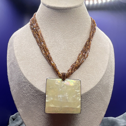 Multi strand brown - multi-strand, glass
