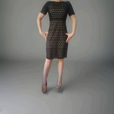 Hobbs size 10 Black dress Lace