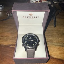Accurist Gents Sports World Time Chronograph Watch Model 7232 Box and Manual