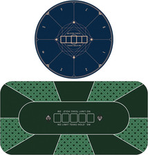 70 X 35 Inch Poker Mat Green +