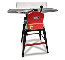 Planer Thicknesser 1500W 254mm Dust Port Twin Blades Cast Table Legstand 230V