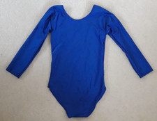 Royal Blue Long Sleeved Leotard Size 30