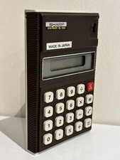VINTAGE SHARP ELSIMATE EL-203 ELECTRONIC CALCULATOR WORKING RETRO 1970s LCD