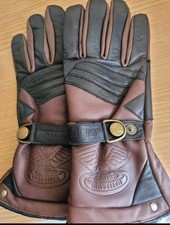 Vintage Motorcycle Gloves.  Leather. Size S.
