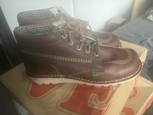 Kickers boots brown leather - boots,