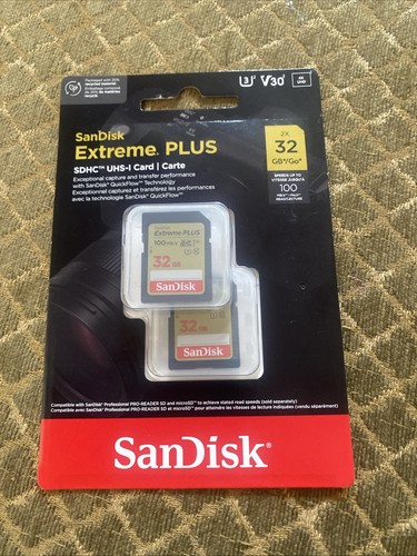 Sandisk extreme plus 32gb - 2x,