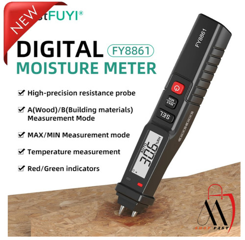 Digital moisture damp detector - digital,