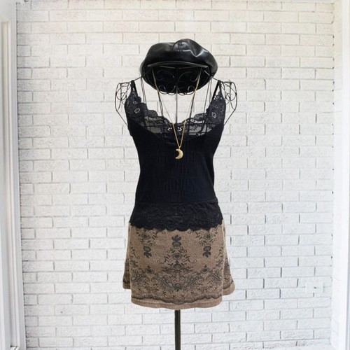 Black lace camisole tank - camisole, sheer