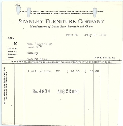 1925 stanley furniture - 1925,