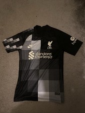 Liverpool Black White And Grey Goalkeeper Shirt S men 