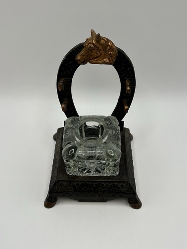 Antique inkwell cast - antique,
