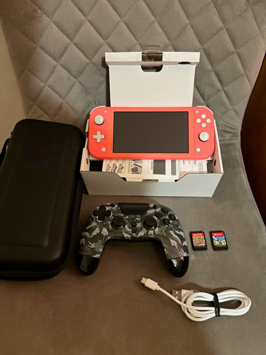 Nintendo switch lite coral - switch,