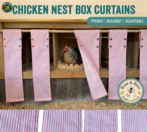 Chicken nest box curtains - box, |