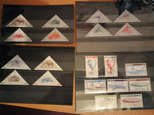 Stamps nice lundy island - gb,