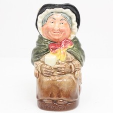 Royal Doulton Sairey Gamp Small Toby Jug D6263 4.5” A Stamp