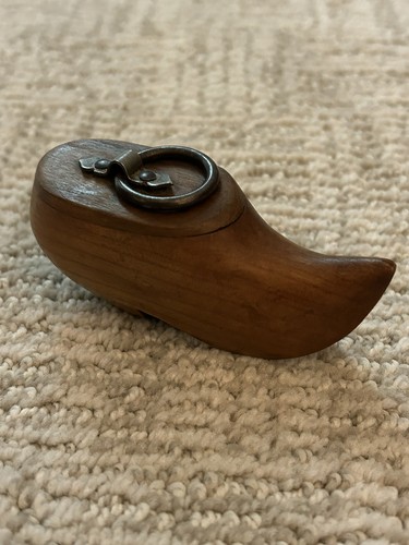 Snuff box wooden - snuff, hollowed