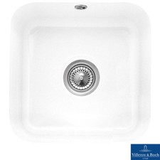Villeroy & Boch Cisterna 50 1.0 Bowl White Ceramic Kitchen Sink - NO WASTE