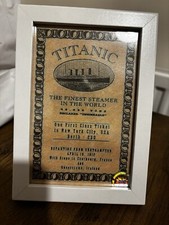 White Star Line Titanic Third Class Ticket reprint 6 x 4