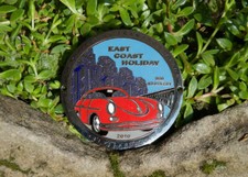 VINTAGE ENAMEL AUTOMOBILE CAR