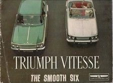 Triumph Vitesse 1600 1962-63 UK Market Sales Brochure Saloon Convertible