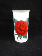 Vintage Esteri Tomula Arabia Finland Porcelain Vase Rosa Baccara