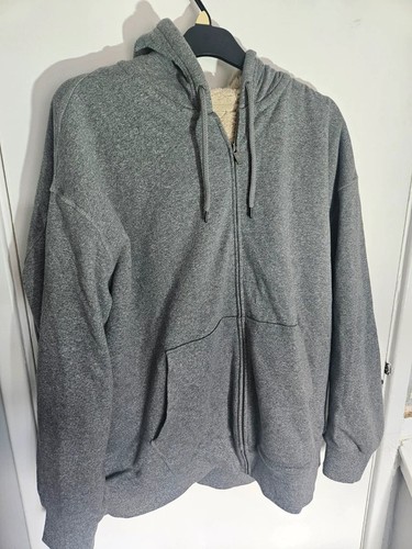 Grey fleece lined hoodie - m&s, fleece‑lined